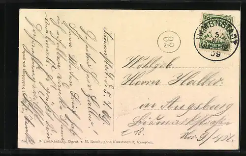 AK Immenstadt i. bayr. Allgäu, Gasthof Almagmach am Stuiben