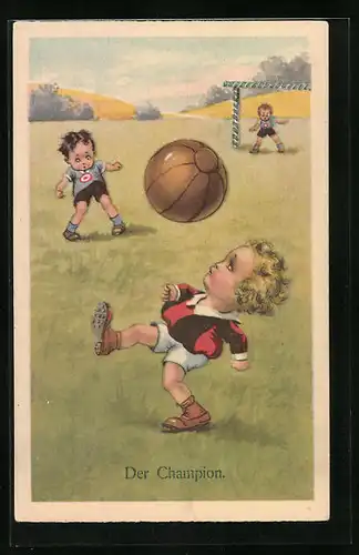 AK Der Champion, Jungen spielen Fussball