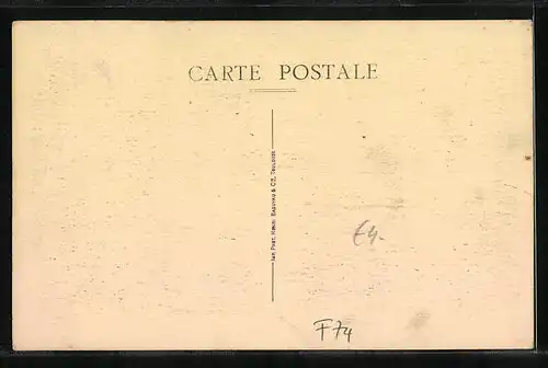 AK Sallanches, Vue Générale et le Mont-Blanc