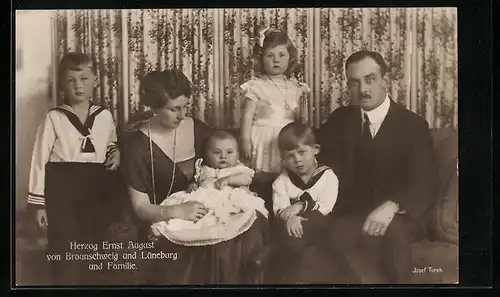 AK Ernst August Herzog von Braunschweig und Familie