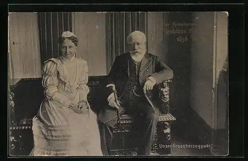 AK Unser Grossherzogpaar, Friedrich von Baden mit Frau