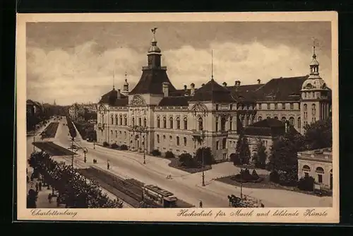 AK Berlin-Charlottenburg, Hochschule für Musik und bildende Künste, Strassenbahn