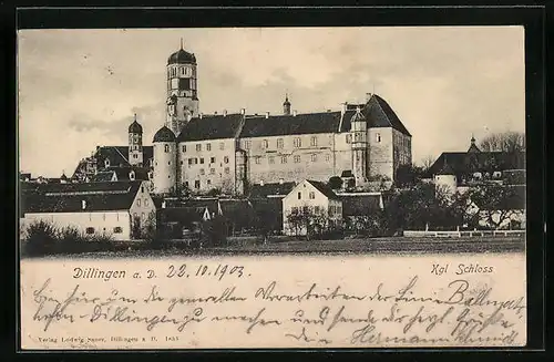 AK Dillingen a. Donau, das kgl. Schloss