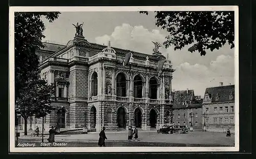 AK Augsburg, Fassade des Stadt Theater