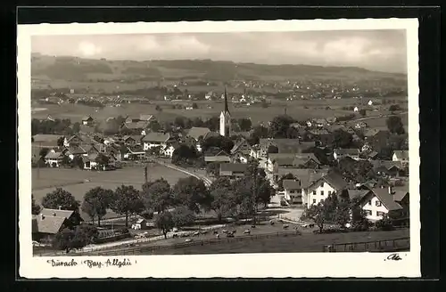 AK Durach im Allgäu, Generalansicht mit der Kirche