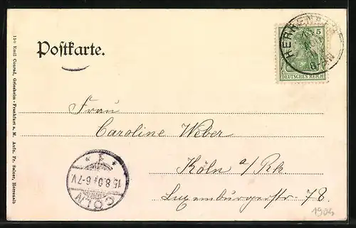 AK Bad Herrenalb, Blick von der Wildbader Strasse