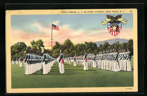 AK Westpoint, NY, Dress Parade U.S. at Military Academy