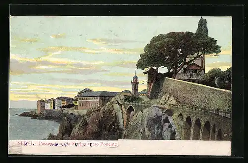 AK Nervi, Passeggiata alla Marina erso Ponente