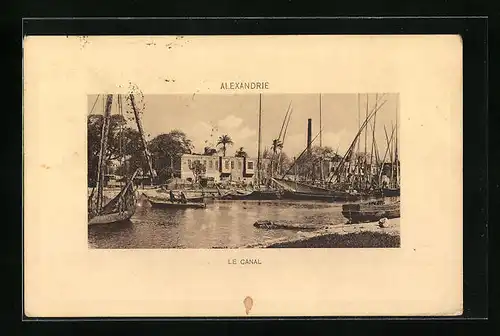 AK Alexandrie, Le Canal, Schiffe