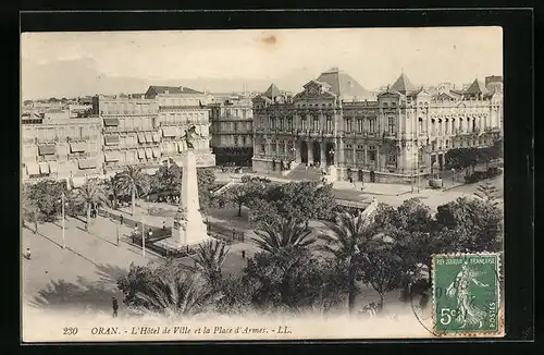 AK Oran, L`Hotel de Ville et la Place d`Armes