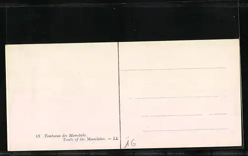 AK Cairo, Tombeaux des mameluks