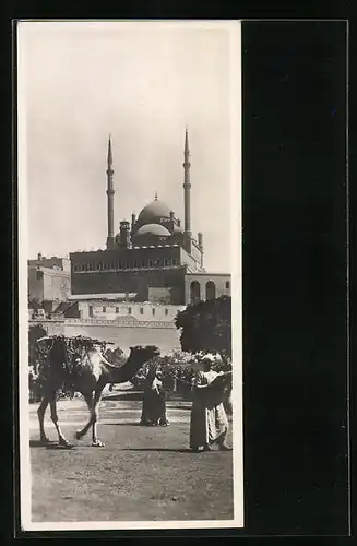 AK Cairo, Blick hinauf zur Moschee
