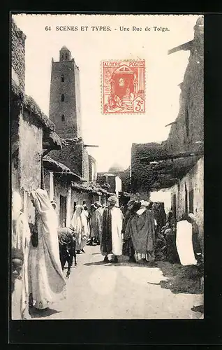 AK Tolga, Une Rue, Markttreiben