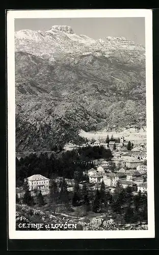 AK Cetinje et Lovcen, Panoramaansicht