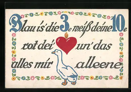 AK Rebus, Blau ist die 3e weiss deine 10e.