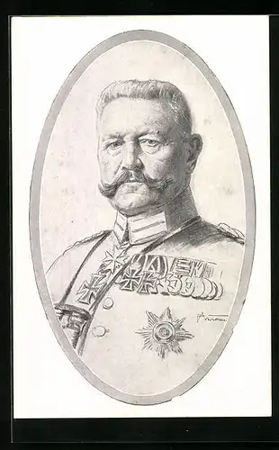 AK Generalfeldmarschall Paul von Hindenburg