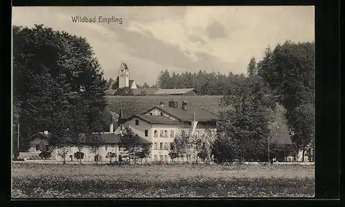 AK Bad Empfing, Gebäude und Kirche