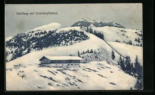 AK Tegernsee, Wallberghaus im Winter