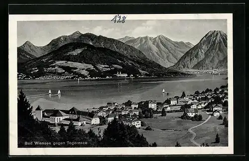 AK Bad Wiessee, Panorama mit Blick auf Tegernsee