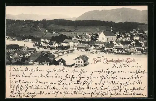AK Bad Krankenheil-Tölz, Panoramablick aus der Vogelschau