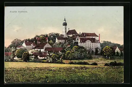 AK Andechs, Totale mit Kloster
