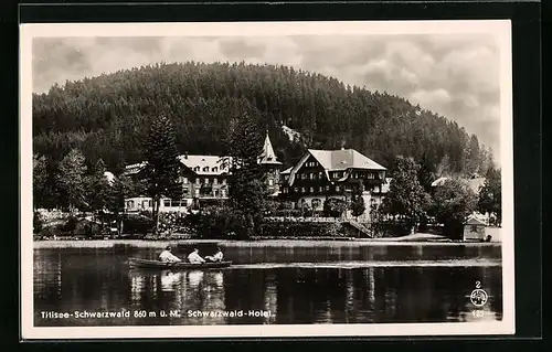 AK Titisee / Schwarzwald, Blick zum Schwarzwald-Hotel