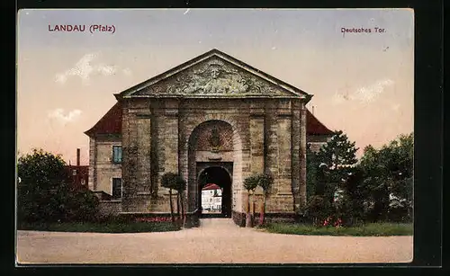 AK Landau / Pfalz, Deutsches Tor