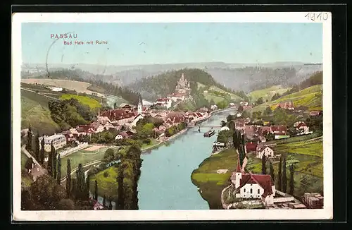 AK Passau, Bad Hals mit Ruine