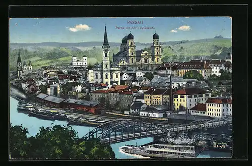 AK Passau, Partie an der Donauseite