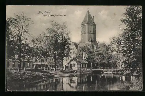 AK Augsburg, Partie am Jakobertor