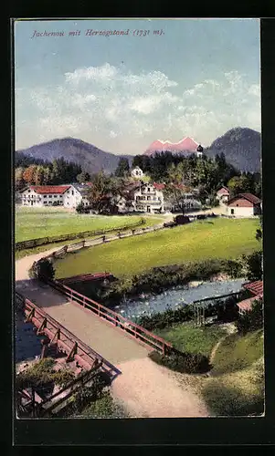AK Jachenau, Gesamtansicht mit Herzogstand