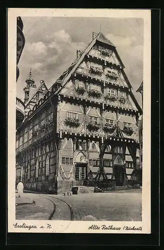 AK Esslingen a. N., Rückseite vom Alten Rathaus