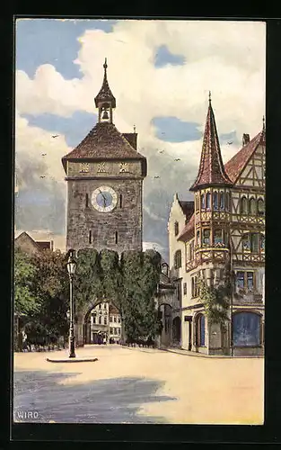 AK Konstanz / Bodensee, Blick zum Schnetztor