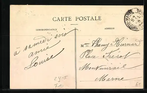 AK Romilly-sur-Seine, Crue de la Seine 1910, la Passerelle servant au Transbordement des Voyageurs entre les Gares