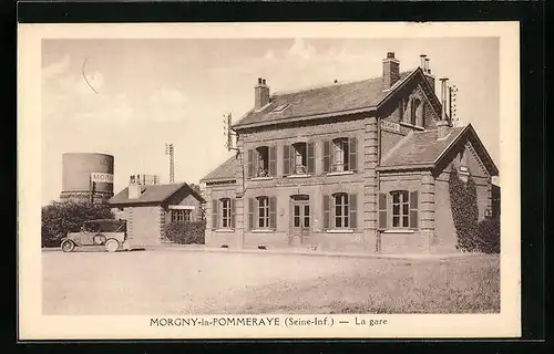 AK Morgny-la-Pommeraye, La Gare