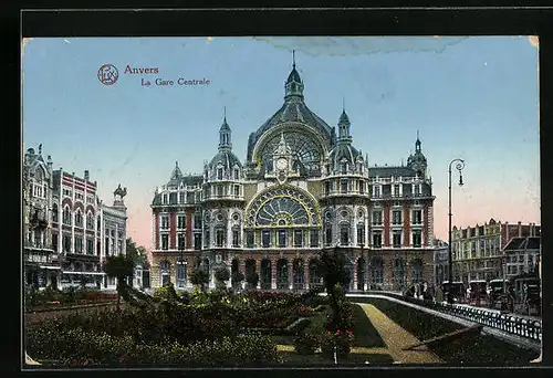AK Anvers, La Gare Centrale