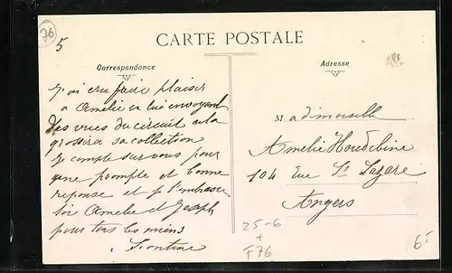 AK Sept-Meules, Circuit de la Seine-Inférieure 1908, Grand Prix de l`A. C. F., Descente rapide de Sept-Meules