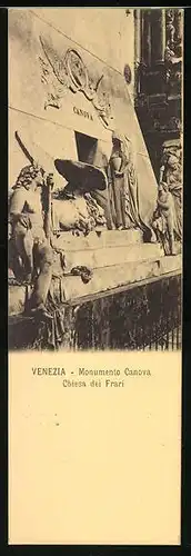 Mini-AK Venezia, Monumento Canova Chiesa dei Frari