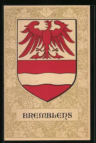 Künstler-AK Bremblens, Wappen