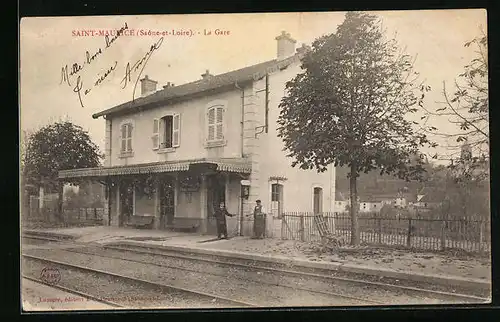 AK Saitn-Maurice, La Gare, Bahnhof