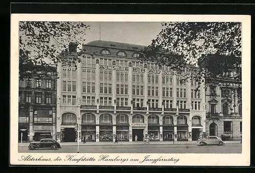 AK Hamburg-Neustadt, Kaufhaus Alsterhaus am Jungfernstieg