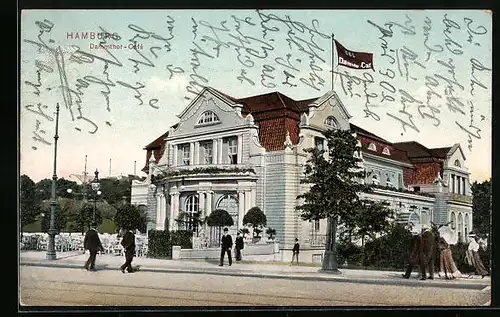 AK Hamburg-Neustadt, Dammthor-Café