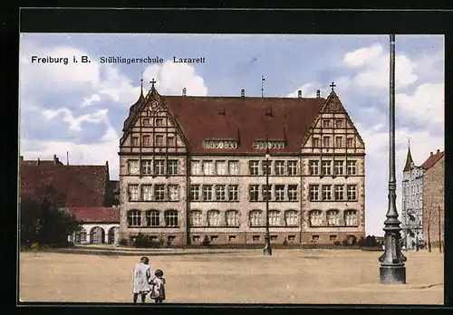 AK Freiburg i. B., Stühlingerschule Lazarett