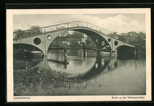 AK Zehdenick, Partie an der Schleusenbrücke
