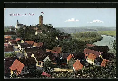 AK Schönburg a. d. Saale, Teilansicht