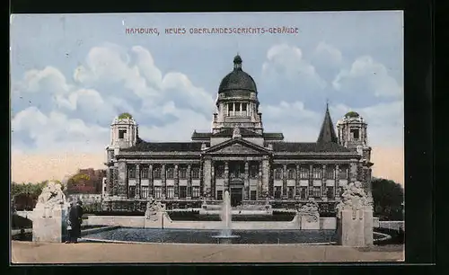 AK Hamburg, das neue Oberlandesgerichtsgebäude