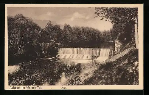 AK Achdorf / Wutachtal, Blick zum Wehr