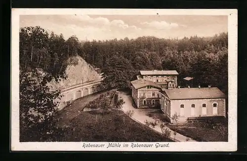 AK Rabenau, Rabenauer Mühle im Rabenauer Grund