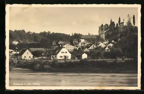 AK Kraiburg a. Inn, Ortsansicht mit der Kirche