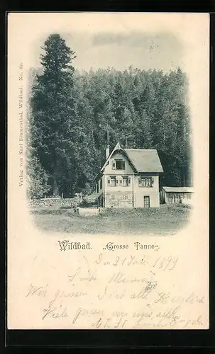 AK Wildbad, Gasthaus Grosse Tanne